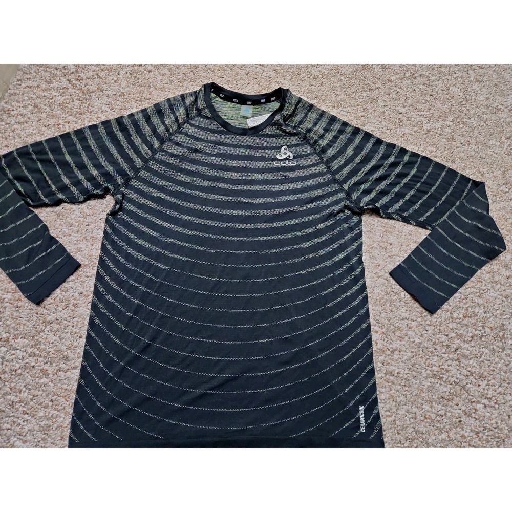 ODLO‎ Base Layer Top Performance Light Fitted Long Sleeve Blackcomb Men's sz L